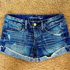 American Eagle denim cutoff shorts. Size 6